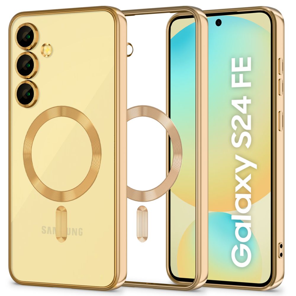 Tech-Protect Samsung Galaxy S24 FE MagFlex Θήκη Σιλικόνης TPU με MagSafe - Majestic Gold