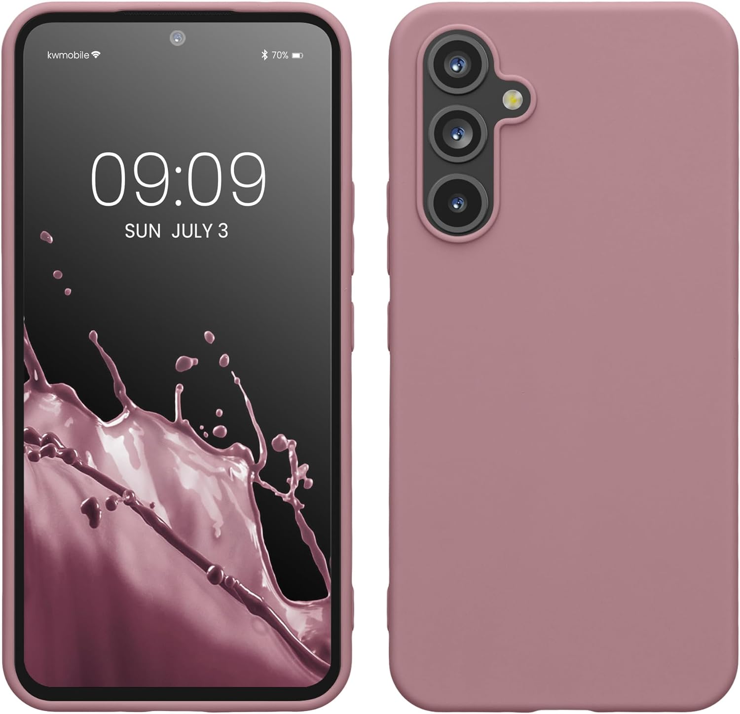 KW Samsung Galaxy A54 5G Θήκη Σιλικόνης TPU - Dusky Pink Matte