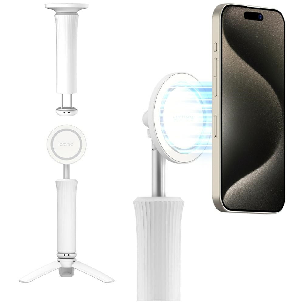 Araree Magfie Pod Lite Selfie Stick - MagSafe Τρίποδο - White
