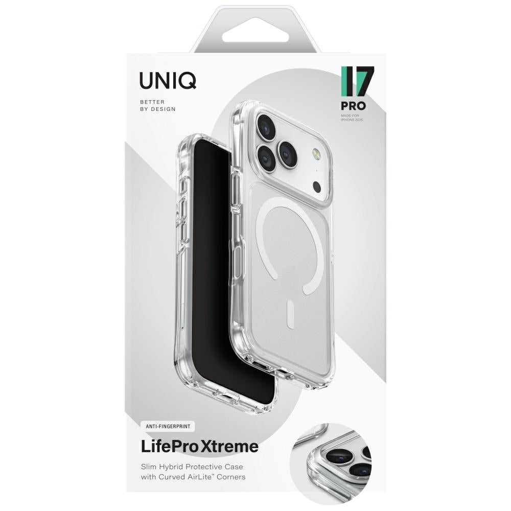 Uniq iPhone 17 Pro - LifePro Xtreme Magclick - Σκληρή Θήκη με Πλαίσιο Σιλικόνης και MagSafe - Clear