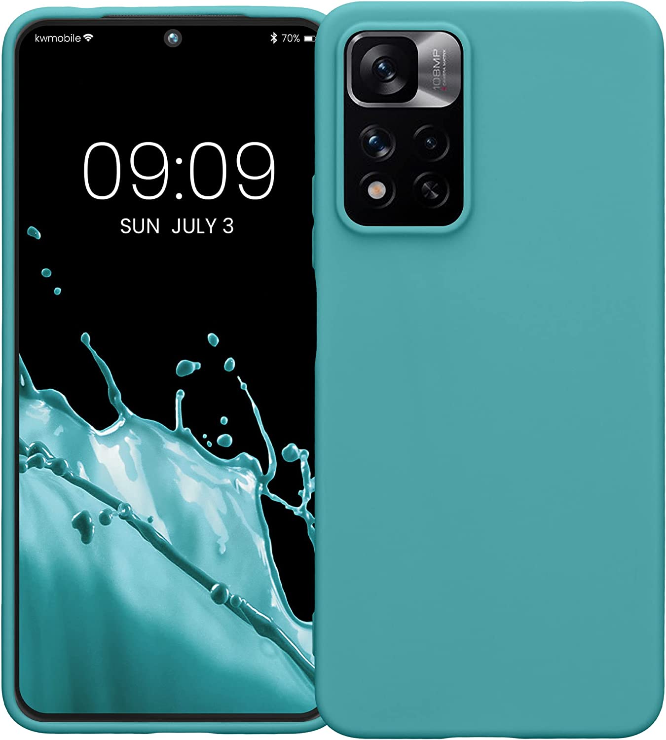 KW Xiaomi Redmi Note 11 Pro+ 5G Θήκη Σιλικόνης TPU - Teal Matte - 58095.57