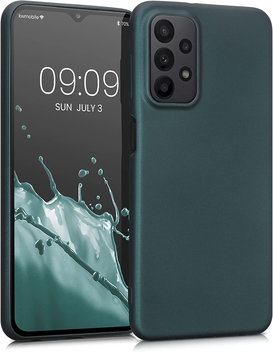 KW Samsung Galaxy A23 5G Θήκη Σιλικόνης TPU - Metallic Petrol - 57955.14