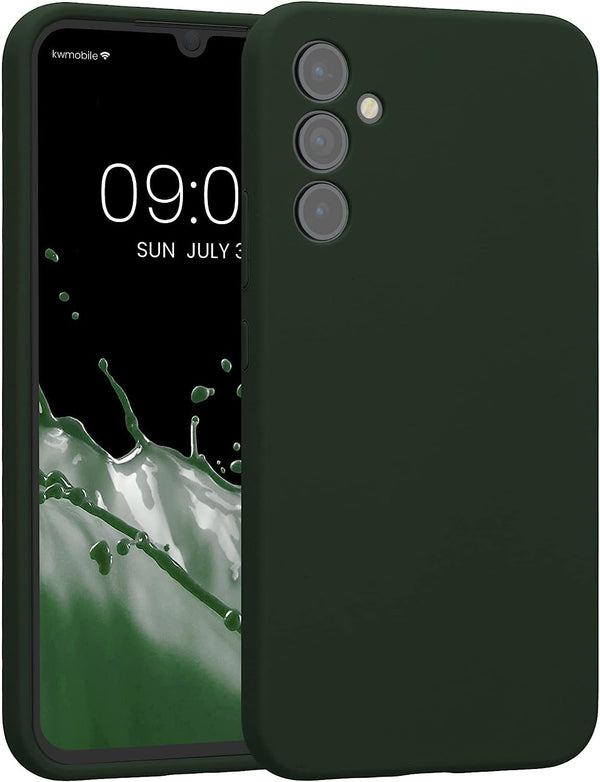 KW Samsung Galaxy A34 5G Θήκη Σιλικόνης Rubber TPU - Dark Green Matte - 60807.118 - likebrands.gr