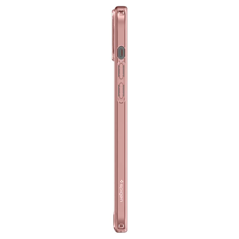 Spigen iPhone 15 Ultra Hybrid Σκληρή Θήκη με Πλαίσιο Σιλικόνης - Rose Crystal