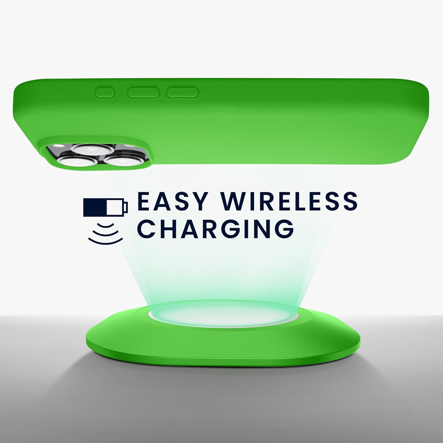 KW iPhone 16 Pro Max Θήκη Σιλικόνης Rubberized TPU - Lime Green