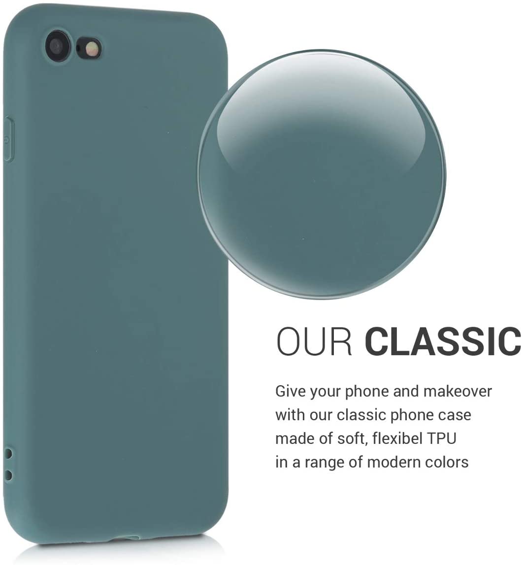 KW iPhone SE 2022 / SE 2020 / 7 / 8 Θήκη Σιλικόνης TPU - Blue Green - 39458.171