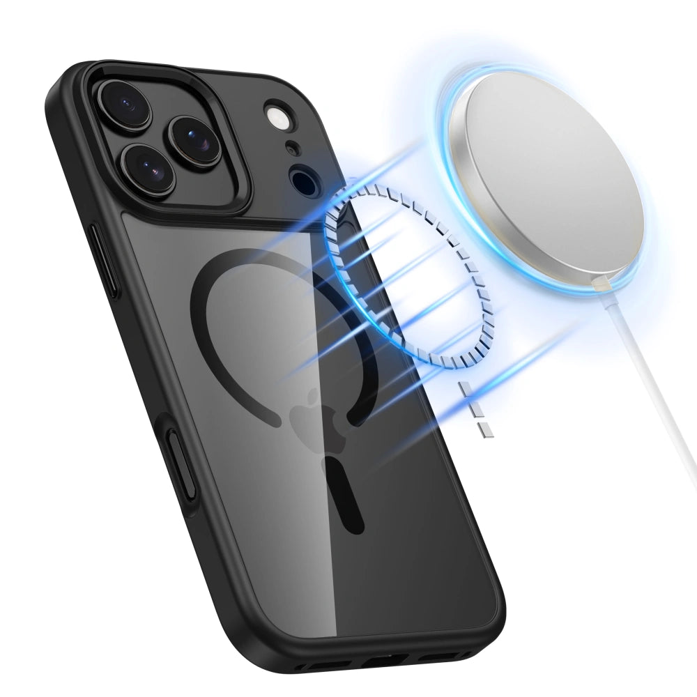 Tech-Protect iPhone 17 Pro MagMat - Σκληρή Θήκη με Πλαίσιο Σιλικόνης και MagSafe - Black / Διάφανη