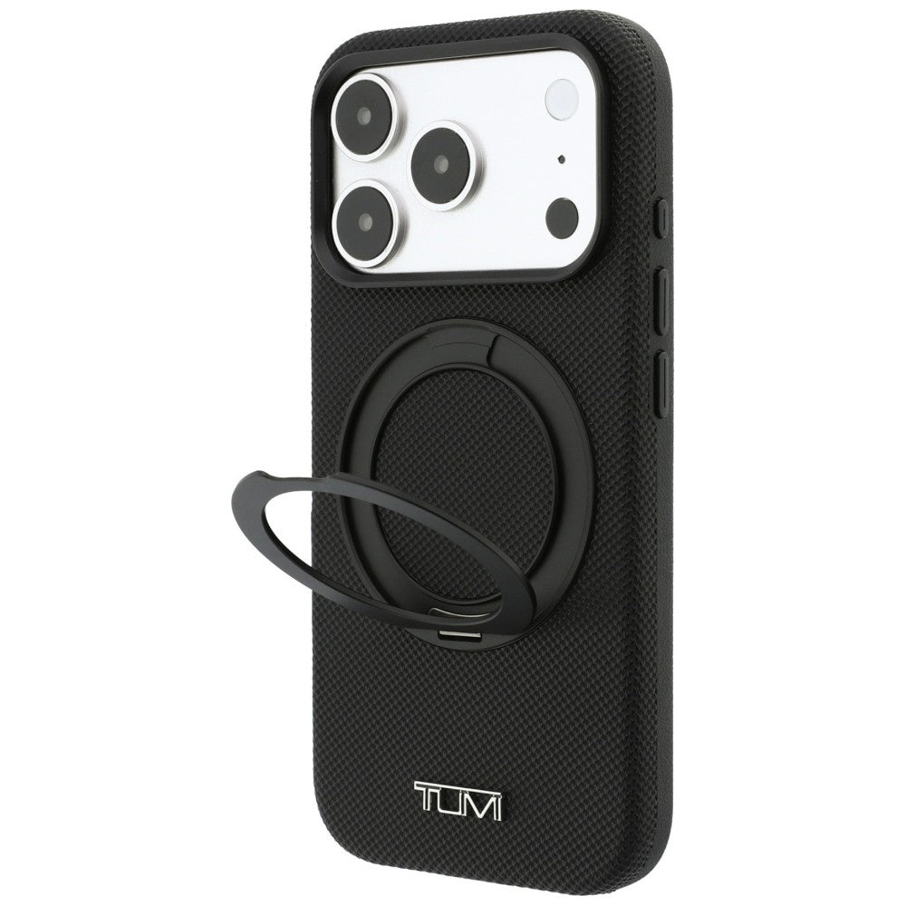 Tumi iPhone 18 Pro / iPhone 17 Pro - Σκληρή Θήκη με Πλαίσιο Σιλικόνης και Stand MagSafe - Ballistic - Black