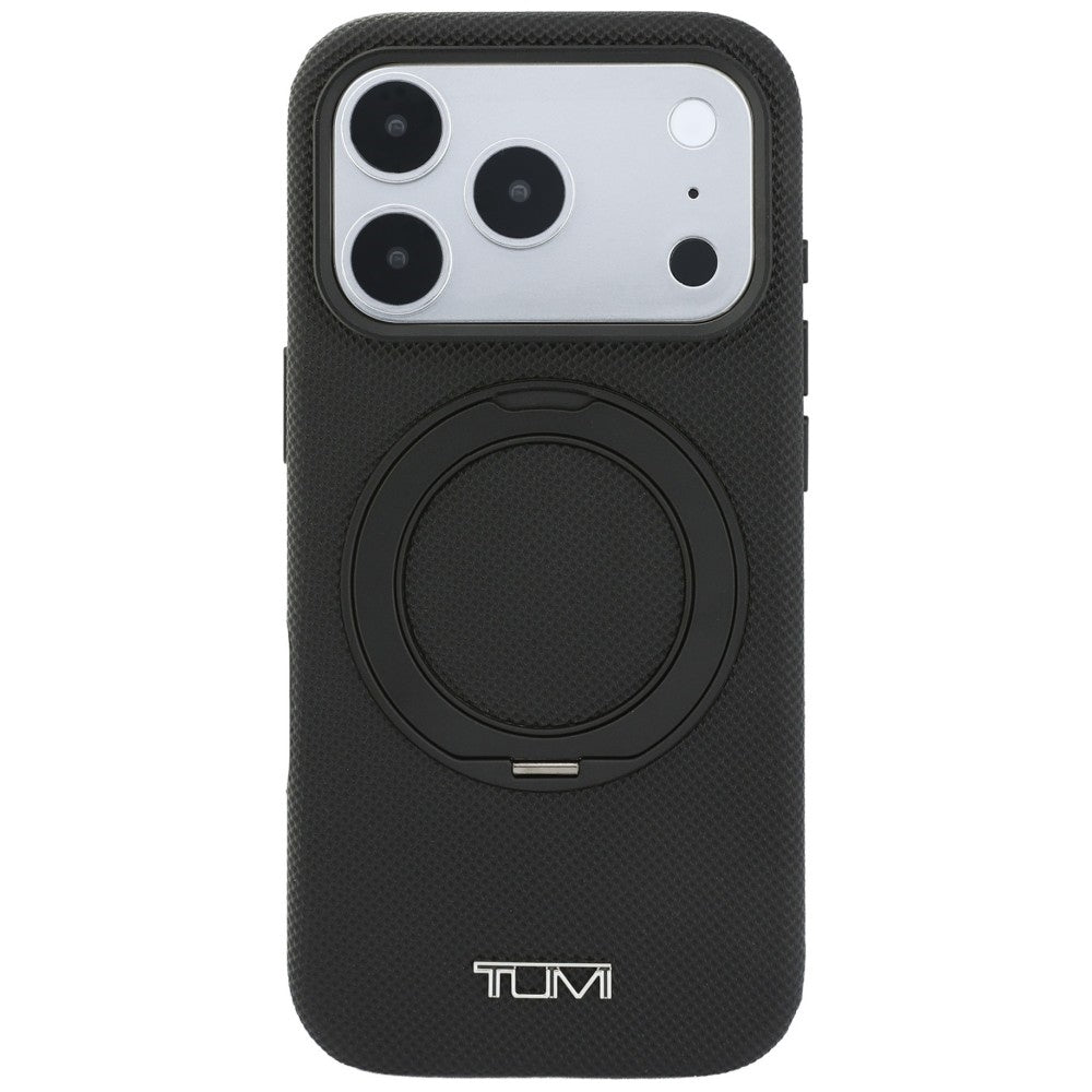 Tumi iPhone 18 Pro / iPhone 17 Pro - Σκληρή Θήκη με Πλαίσιο Σιλικόνης και Stand MagSafe - Ballistic - Black