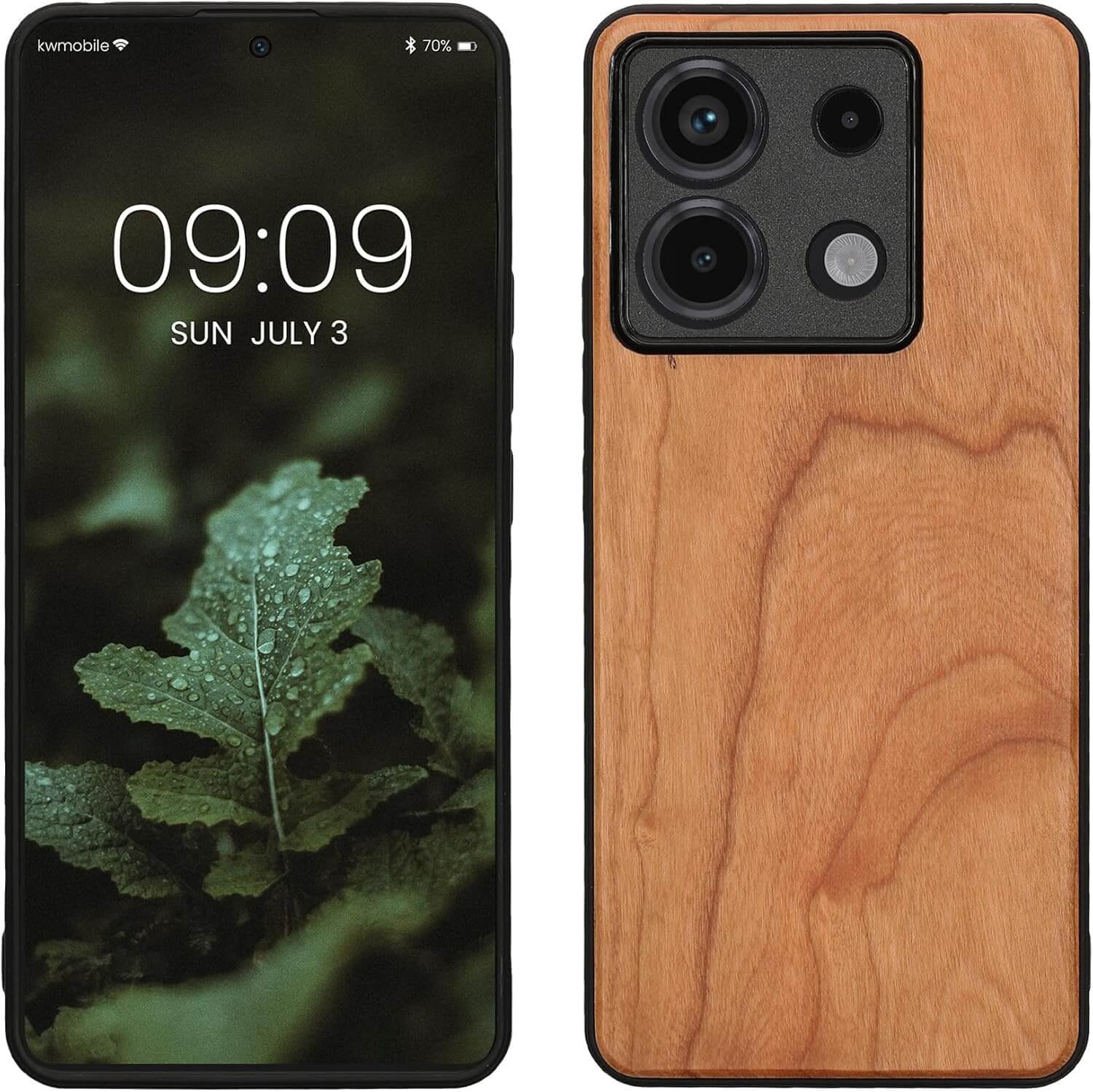 KW Xiaomi Redmi Note 13 Pro 5G / Poco X6 5G Θήκη από Φυσικό Ξύλο - Brown