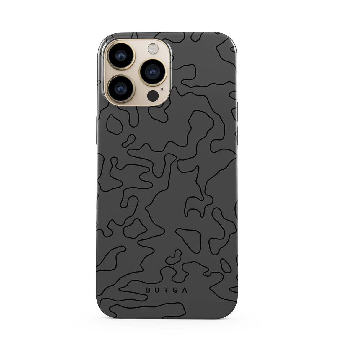 Burga iPhone 13 Pro Max Fashion Tough Σκληρή Θήκη - Black Rock