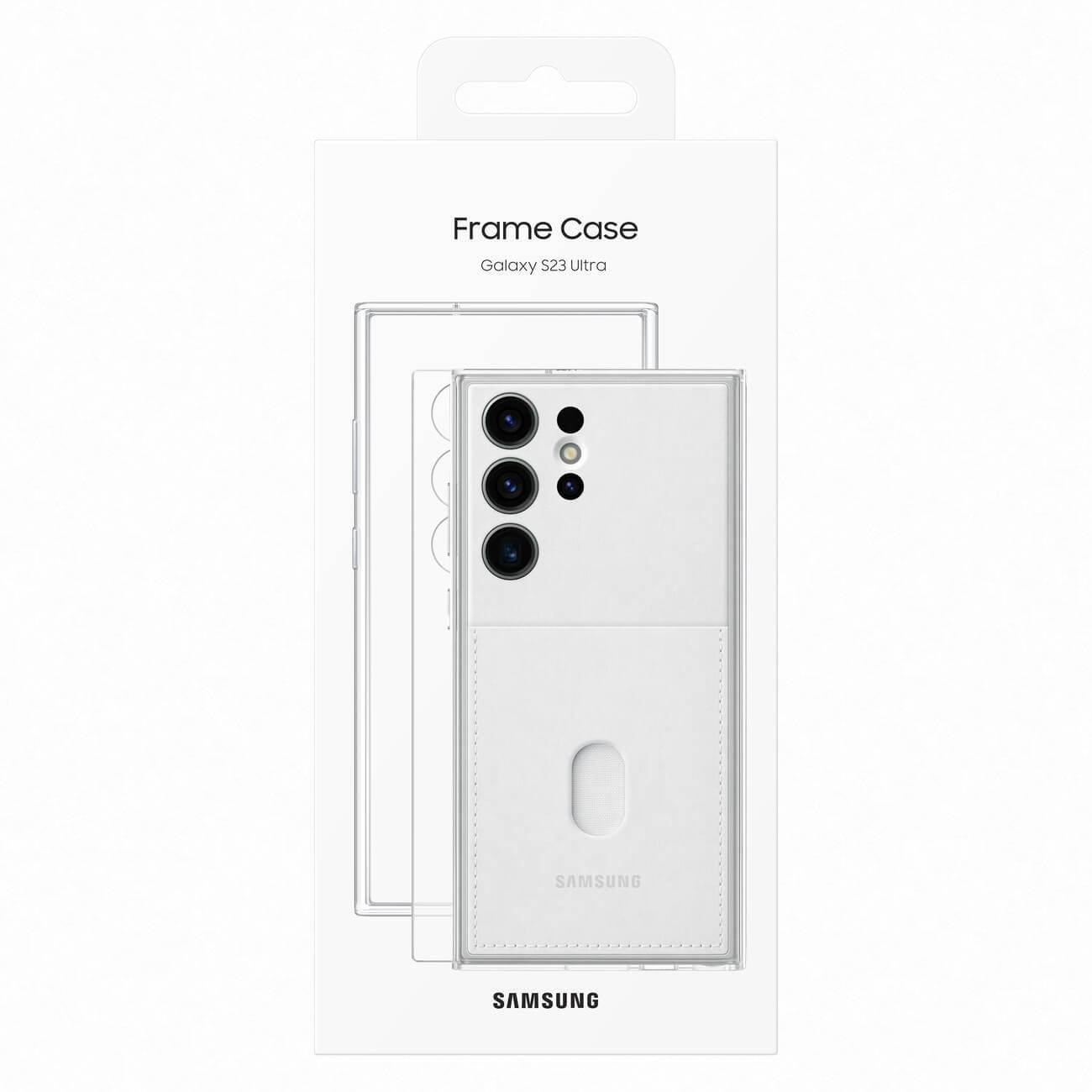 Samsung Frame Cover Samsung Galaxy S23 Σκληρή Θήκη με Πλαίσιο Σιλικόνης - White - EF-MS918CWEGWW