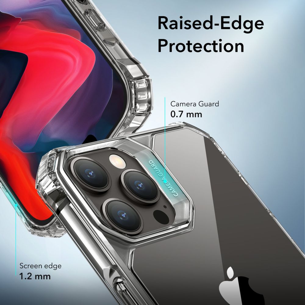 ESR iPhone 15 Pro Max Air Armor Σκληρή Θήκη με Πλαίσιο Σιλικόνης - Διάφανη