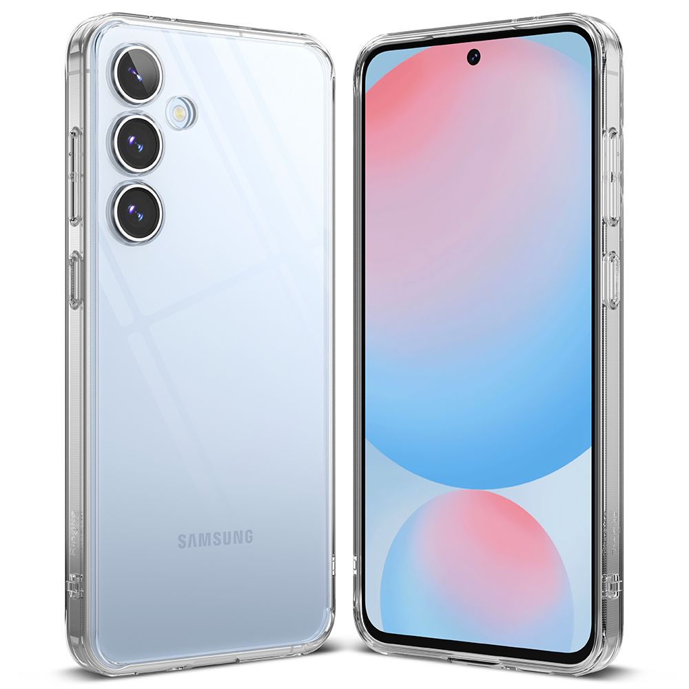 Ringke Samsung Galaxy S24 FE Fusion Σκληρή Θήκη με Πλαίσιο Σιλικόνης - Διάφανη