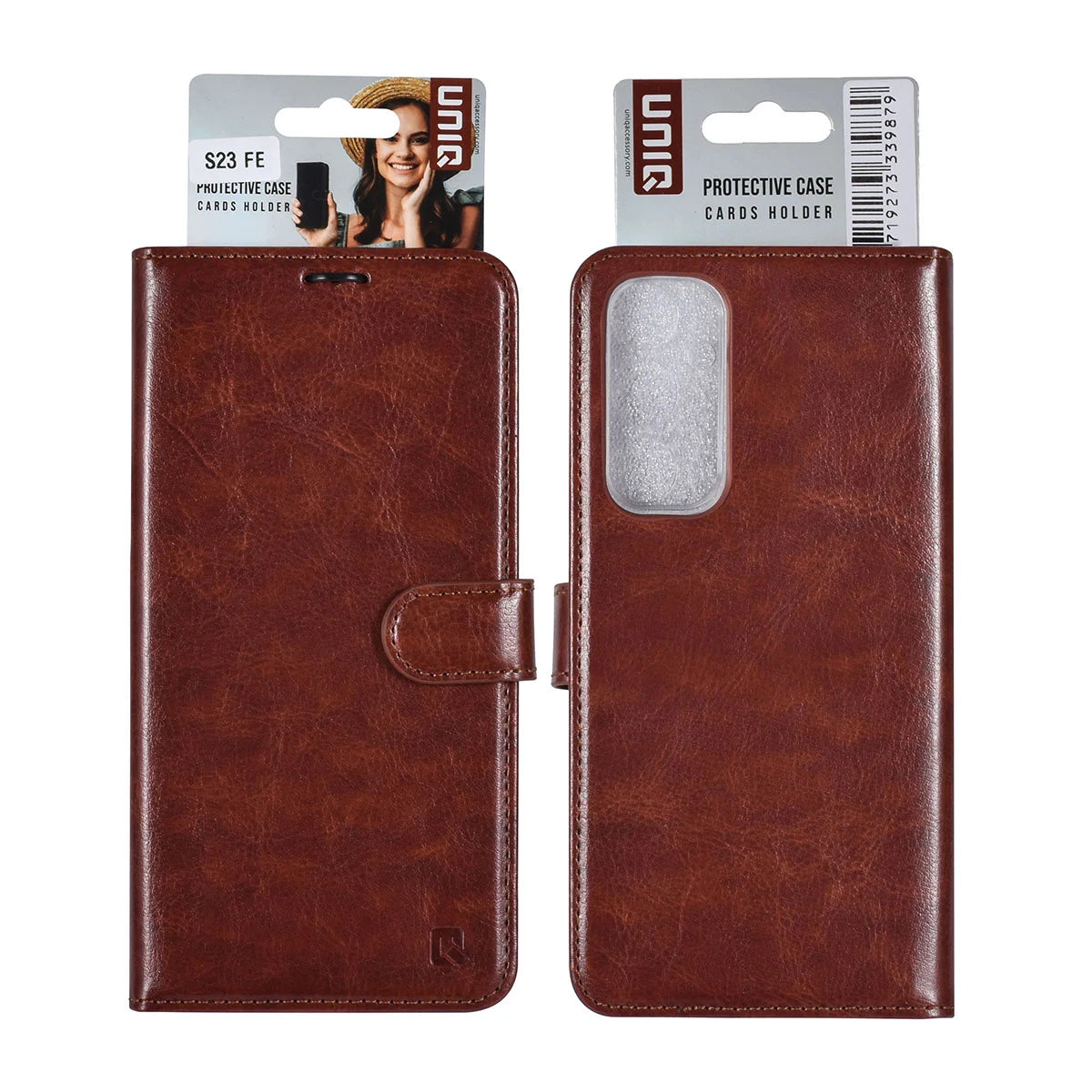 Tuniq Samsung Galaxy S23 FE - Θήκη Πορτοφόλι από Δερματίνη - Καφέ