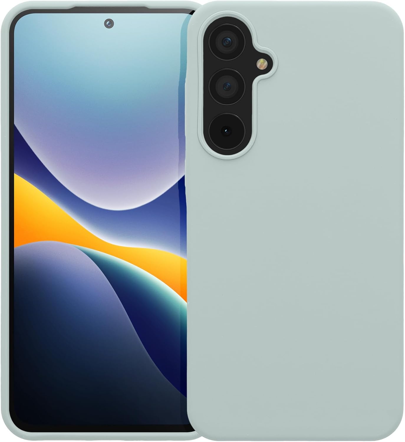 KW Samsung Galaxy A55 5G Θήκη Σιλικόνης Rubberized TPU - Cool Mint