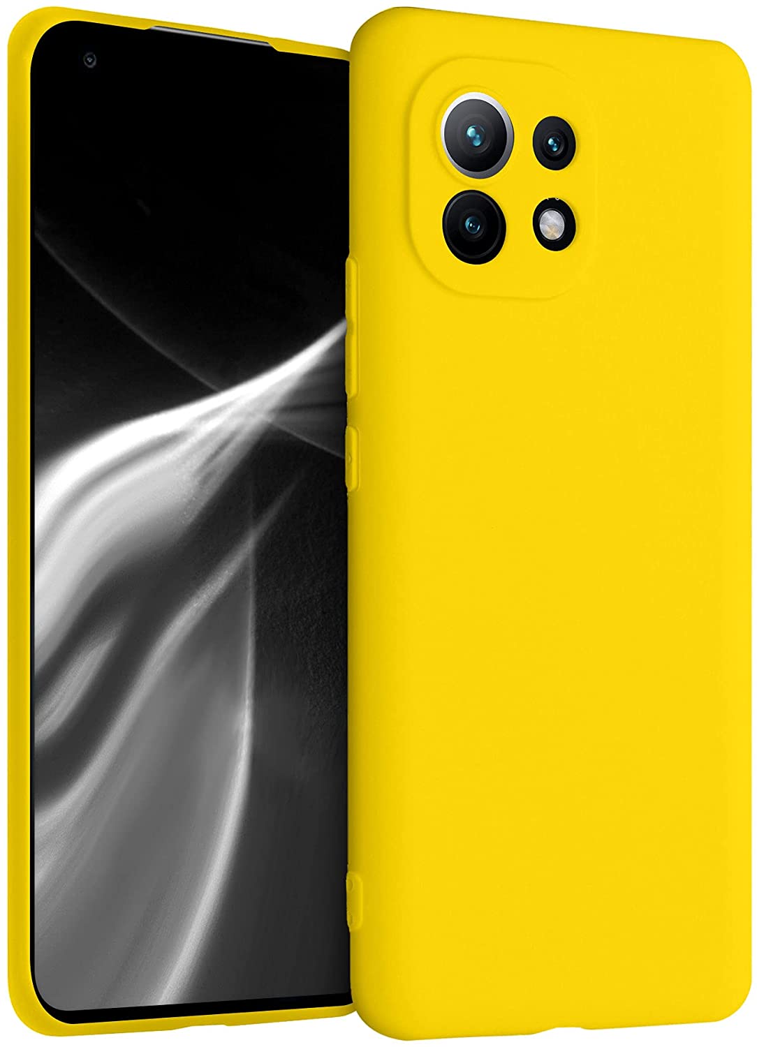 KW Xiaomi Mi 11 Θήκη Σιλικόνης TPU - Vibrant Yellow - 54188.165
