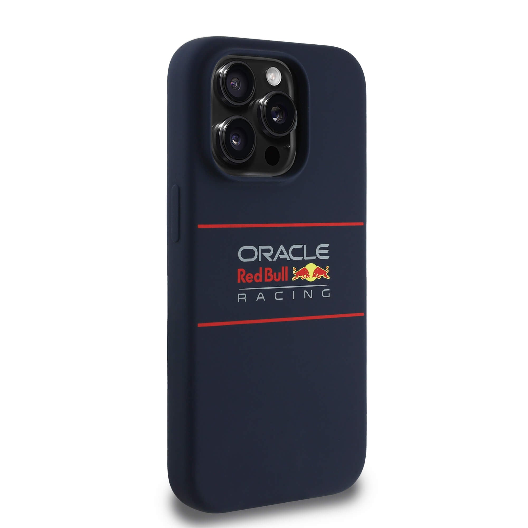 Red Bull iPhone 15 Pro Max - Silicone Horizontal Logo - MagSafe Σκληρή Θήκη με Πλαίσιο Σιλικόνης - Navy - RBHMP15X24SIHSRV