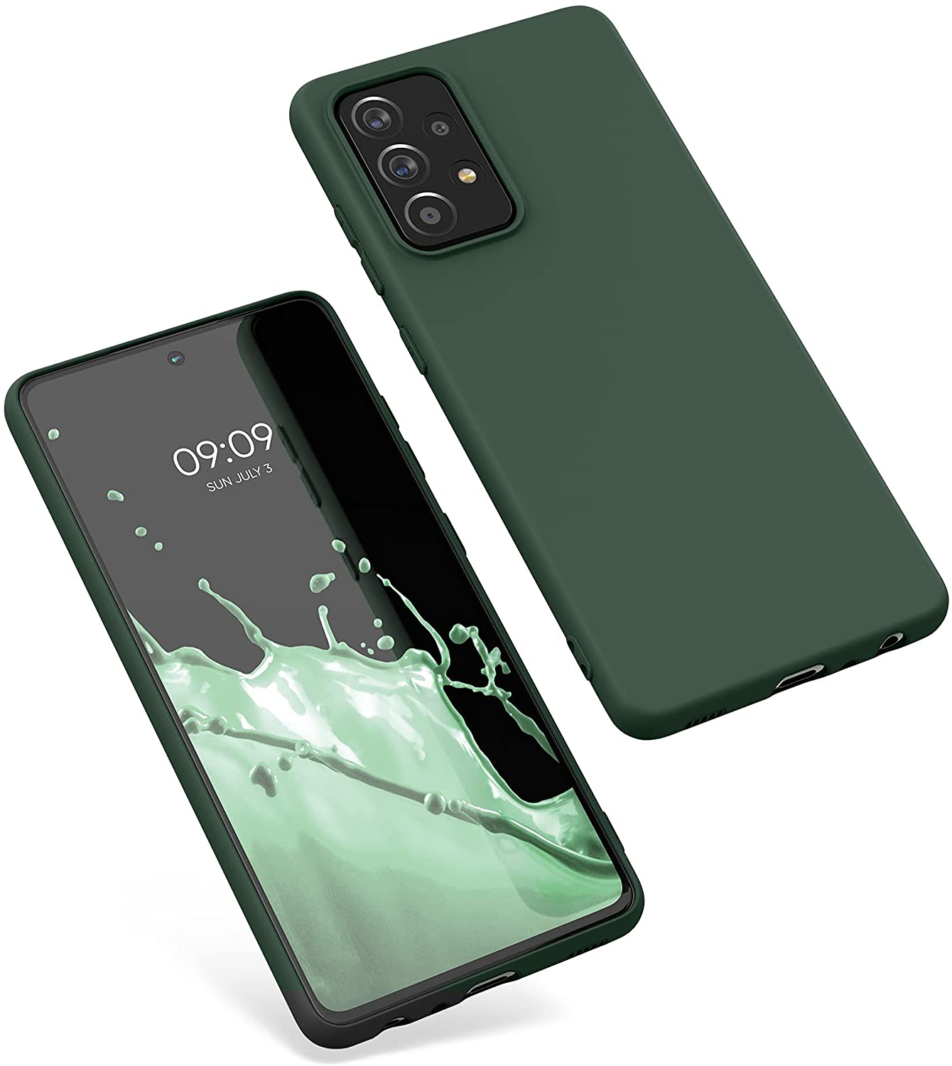 KW Samsung Galaxy A52 / A52 5G / A52s 5G Θήκη Σιλικόνης TPU - Moss Green - 54346.169