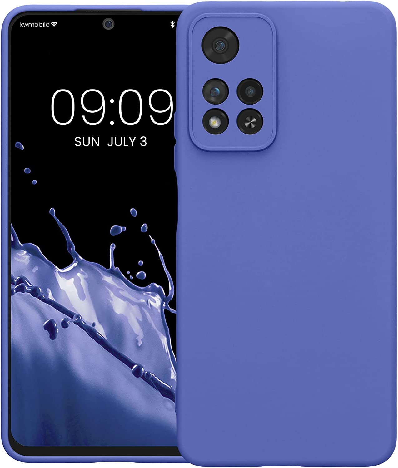 KW Xiaomi Redmi Note 11 Pro+ 5G Θήκη Σιλικόνης Rubberized TPU - Blue Purple - 58097.234