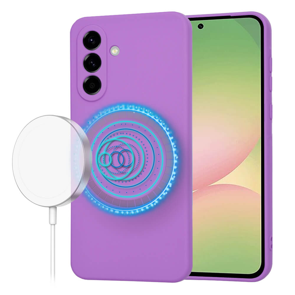 Techsuit Samsung Galaxy A56 5G SoftFlex MagSafe Θήκη Σιλικόνης - Purple