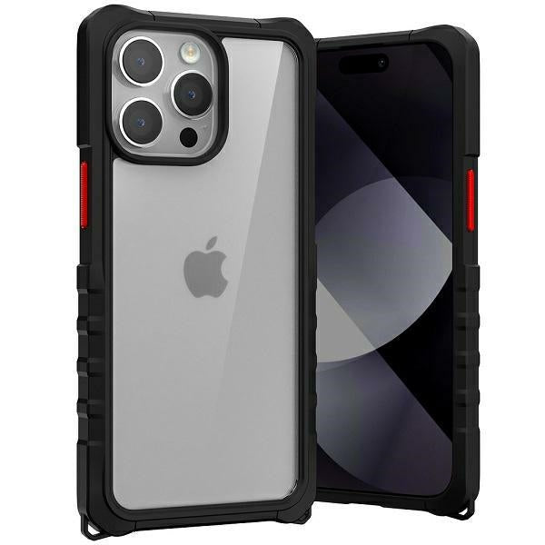 Mercury iPhone 15 Pro Bumper Pop Σκληρή Θήκη με Πλαίσιο Σιλικόνης - Black / Διάφανη