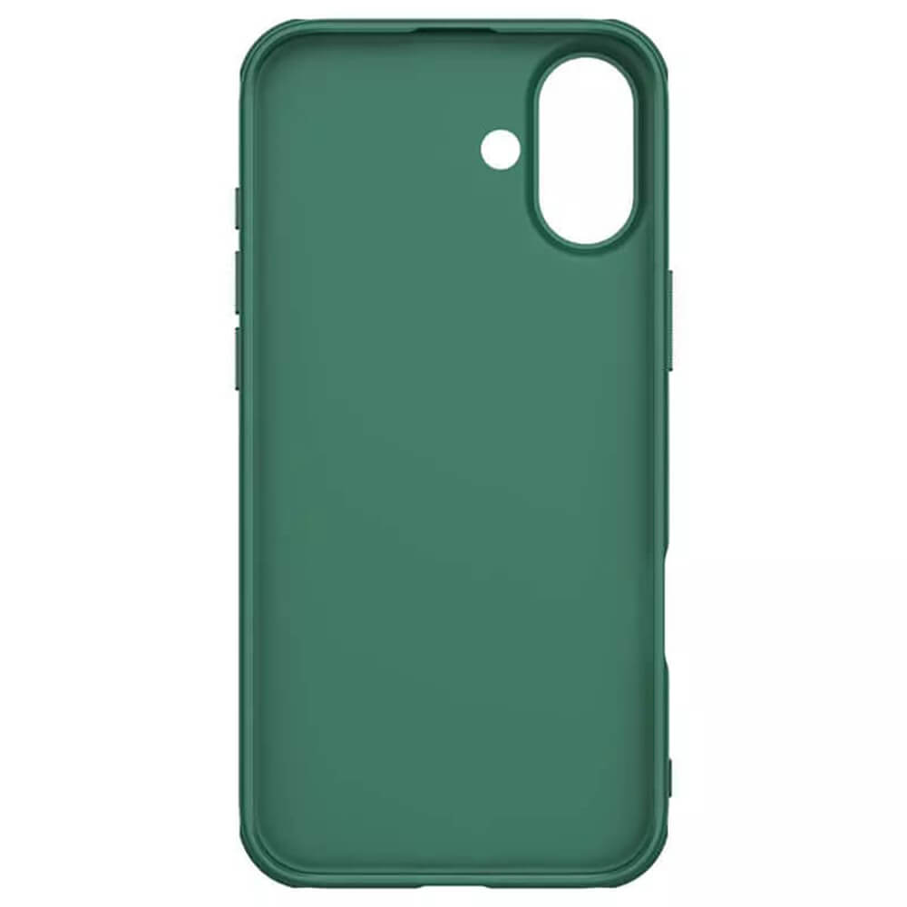 Nillkin iPhone 16 Super Frosted Shield Pro Σκληρή Θήκη με Πλαίσιο Σιλικόνης - Deep Green