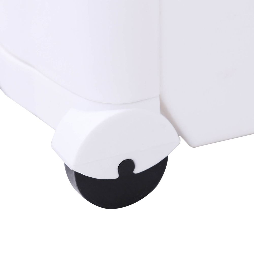 Songmics Πλαστικό Καρότσι Εξοικονόμησης Χώρου για Οργάνωση και Αποθήκευση με 3 Ράφια - 54.5 x 12.7 x 72.5 cm - White - KTR03W