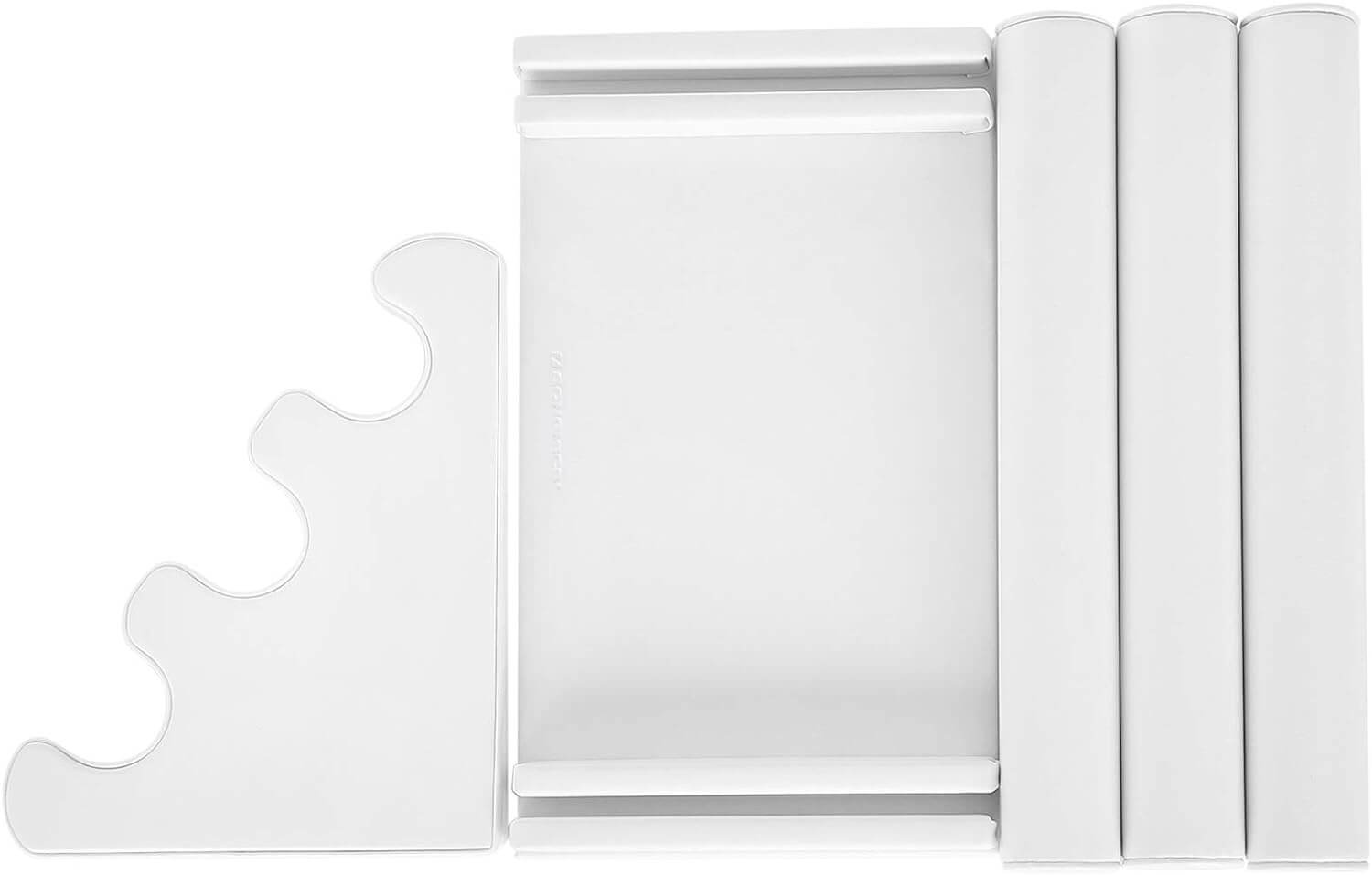 Songmics Βάση από Συνθετικό Δέρμα με 3 Μπάρες για Βραχιόλια και Ρολόγια - White - JDS101