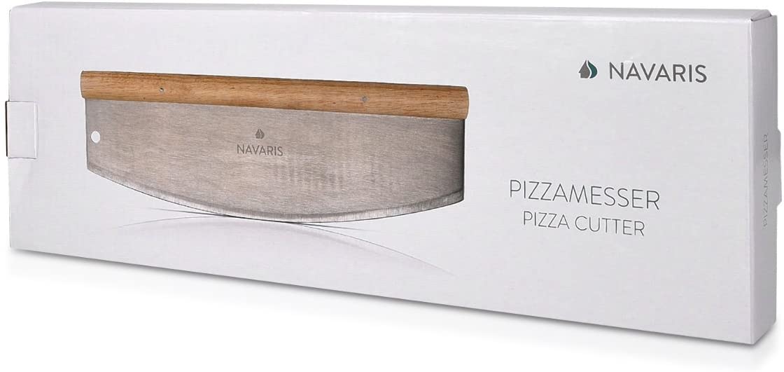 Navaris Μαχαίρι για Πίτσα από Ανοδείδωτο Ατσάλι - 35 cm - Brown - 44350.01
