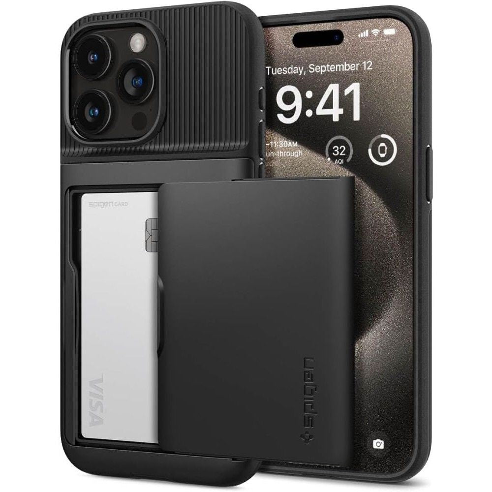 Spigen iPhone 15 Pro Max Slim Armor CS Σκληρή Θήκη - Black