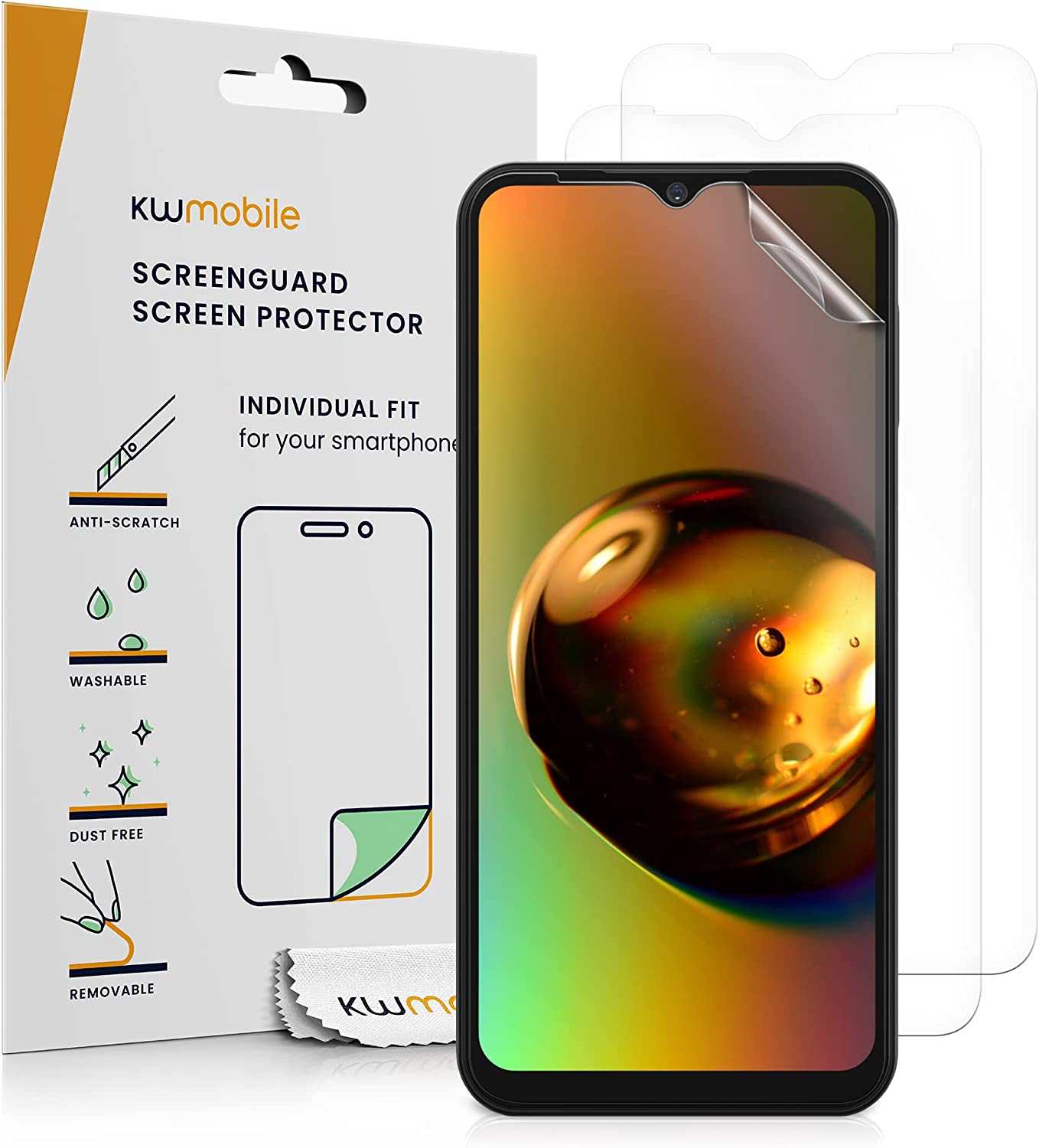 KW Samsung Galaxy A14 5G - 3 Μεμβράνες Προστασίας Οθόνης - Διάφανες - 60816.1