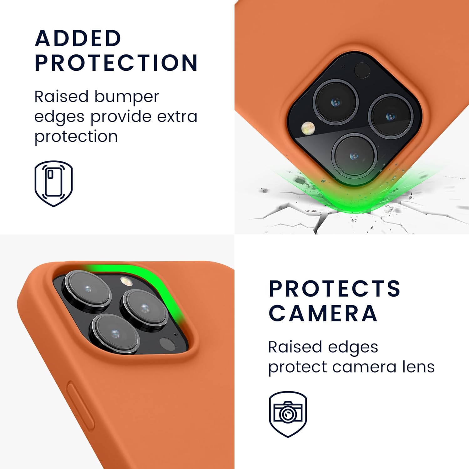 KW iPhone 14 Pro Max Θήκη Σιλικόνης Rubberized TPU - Warm Apricot