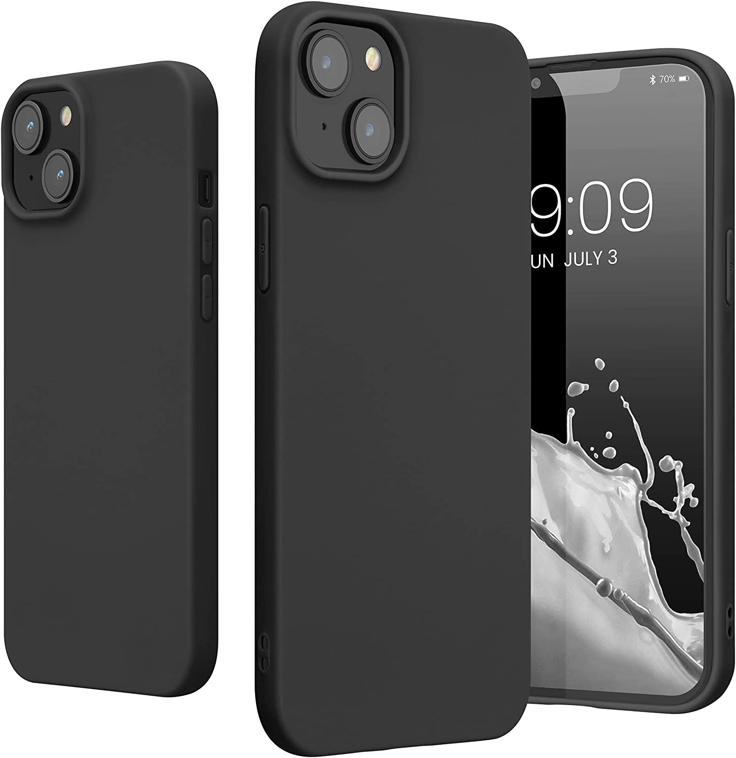 KW iPhone 14 Plus Λεπτή Θήκη Σιλικόνης TPU - Black Matte - 59076.47