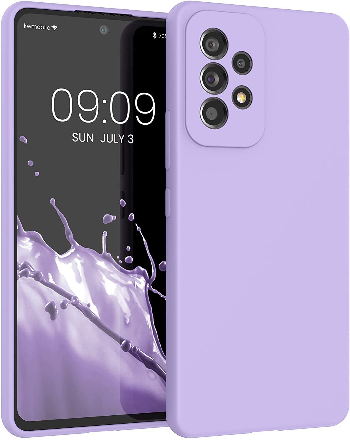 KW Samsung Galaxy A53 5G Θήκη Σιλικόνης Rubber TPU - Lavender - 57835.108