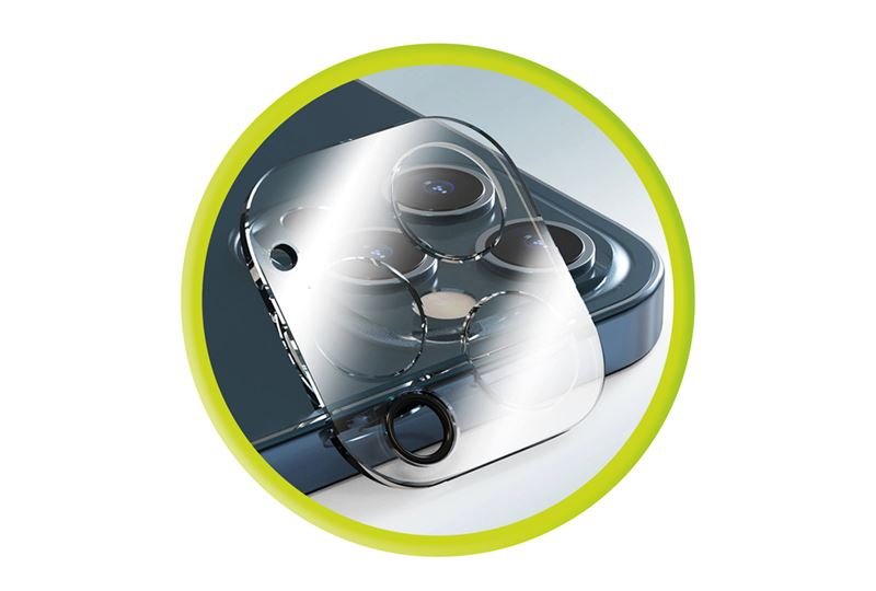 Mobile Origin iPhone 13 Pro / iPhone 13 Pro Max Easy Lens Full Cover 9H Αντιχαρακτικό Γυαλί για την Κάμερα - Διάφανο