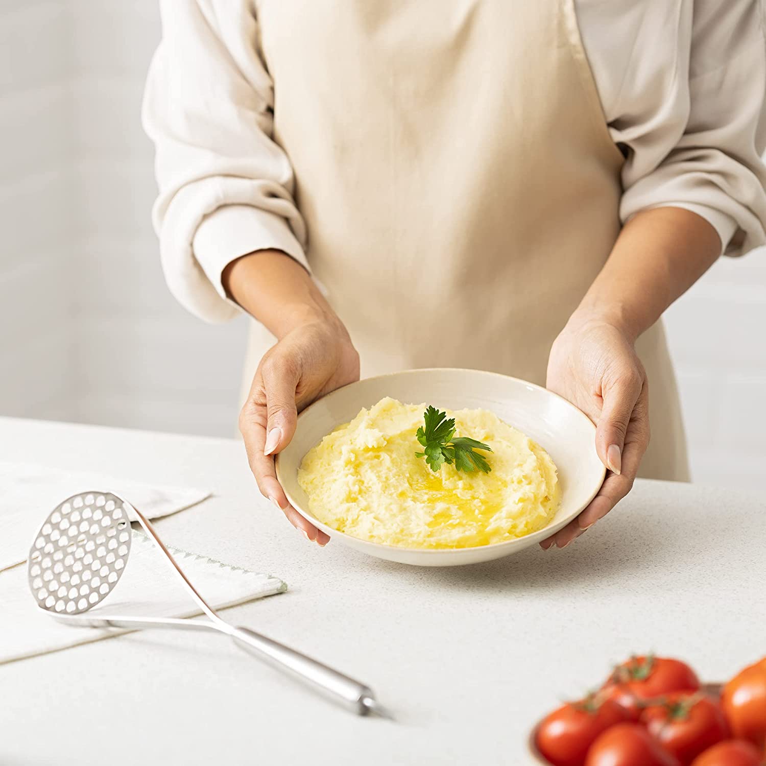 Navaris Πρέσα Πατάτας από Ανοξείδωτο Ατσάλι - Silver - 58087.01