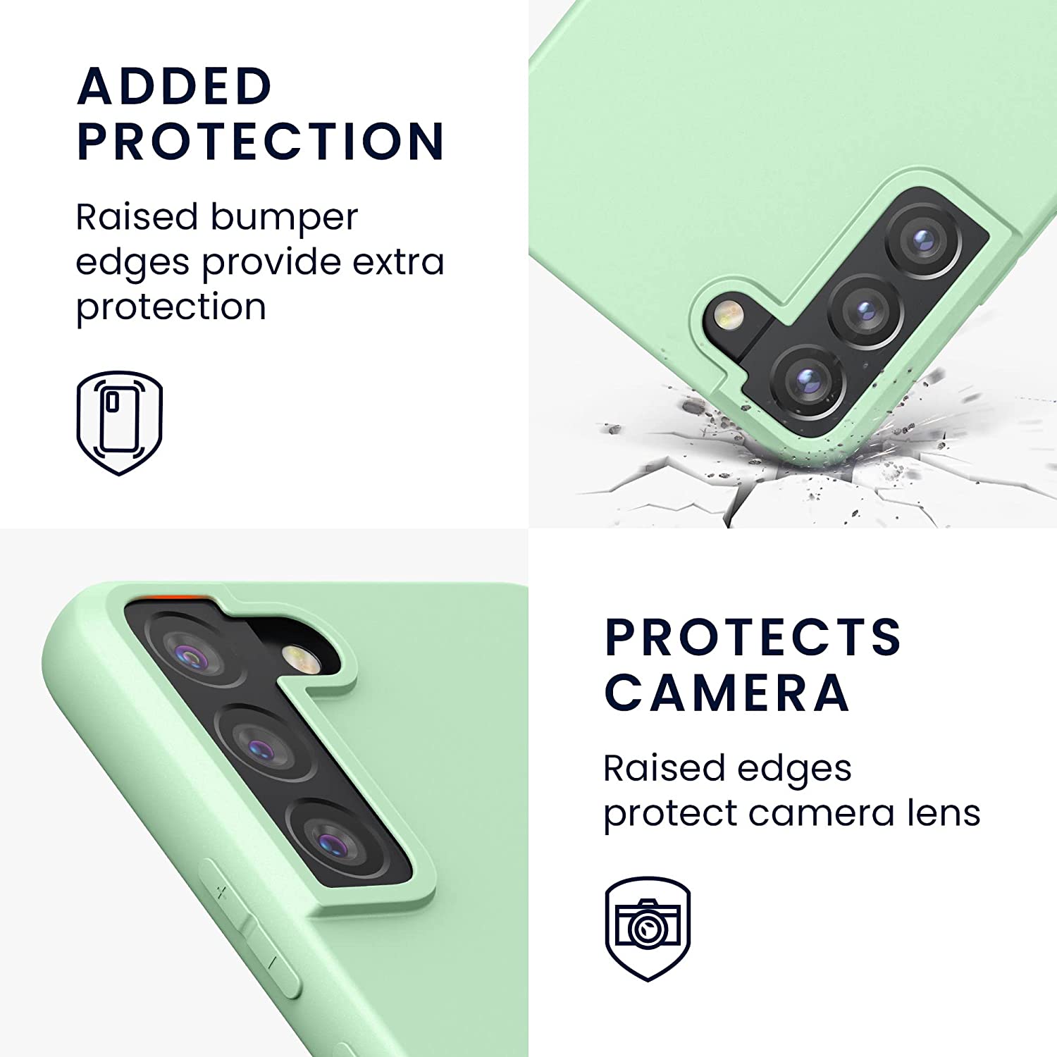 KW Samsung Galaxy S22 Plus Θήκη Σιλικόνης TPU - Mint Green Matte - 56763.50