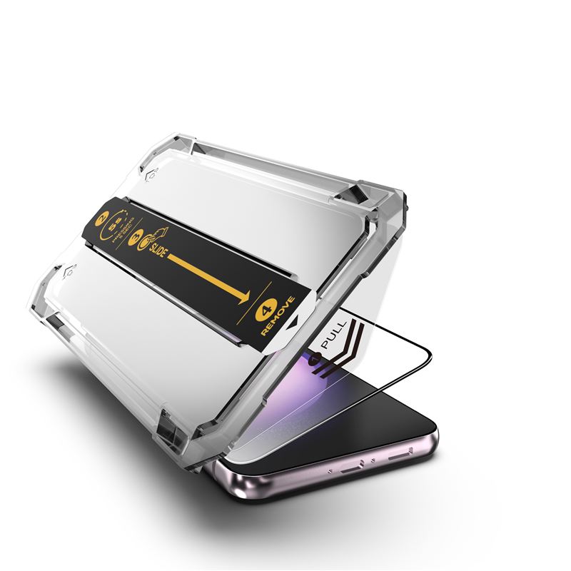 Mobile Origin Samsung Galaxy S24 Screen Guard 9H Αντιχαρακτικό Γυαλί Οθόνης με Κιτ Εγκατάστασης - Clear