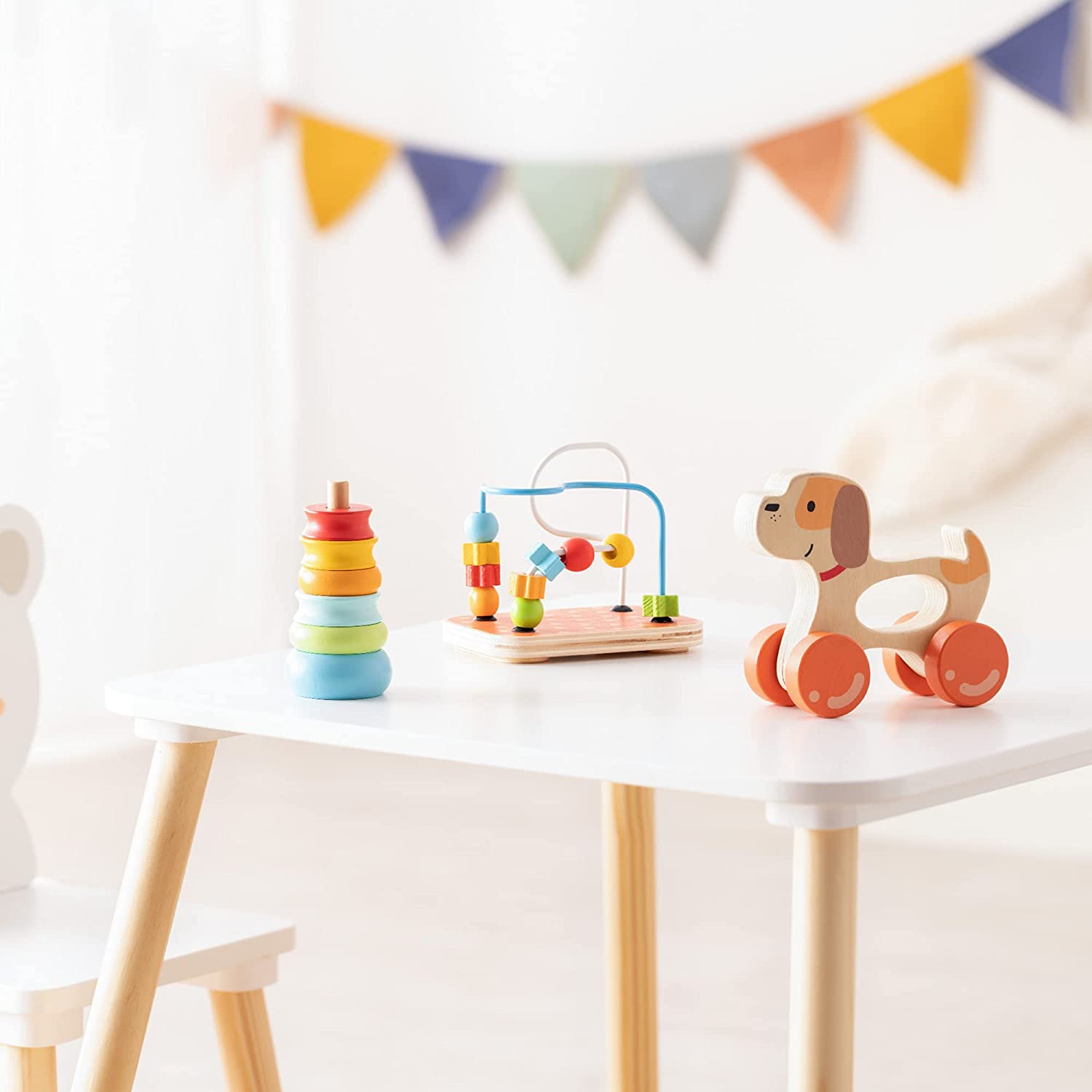 Navaris Σετ με 3 Ξύλινα Παιχνίδια - Multicolor - 54755.01