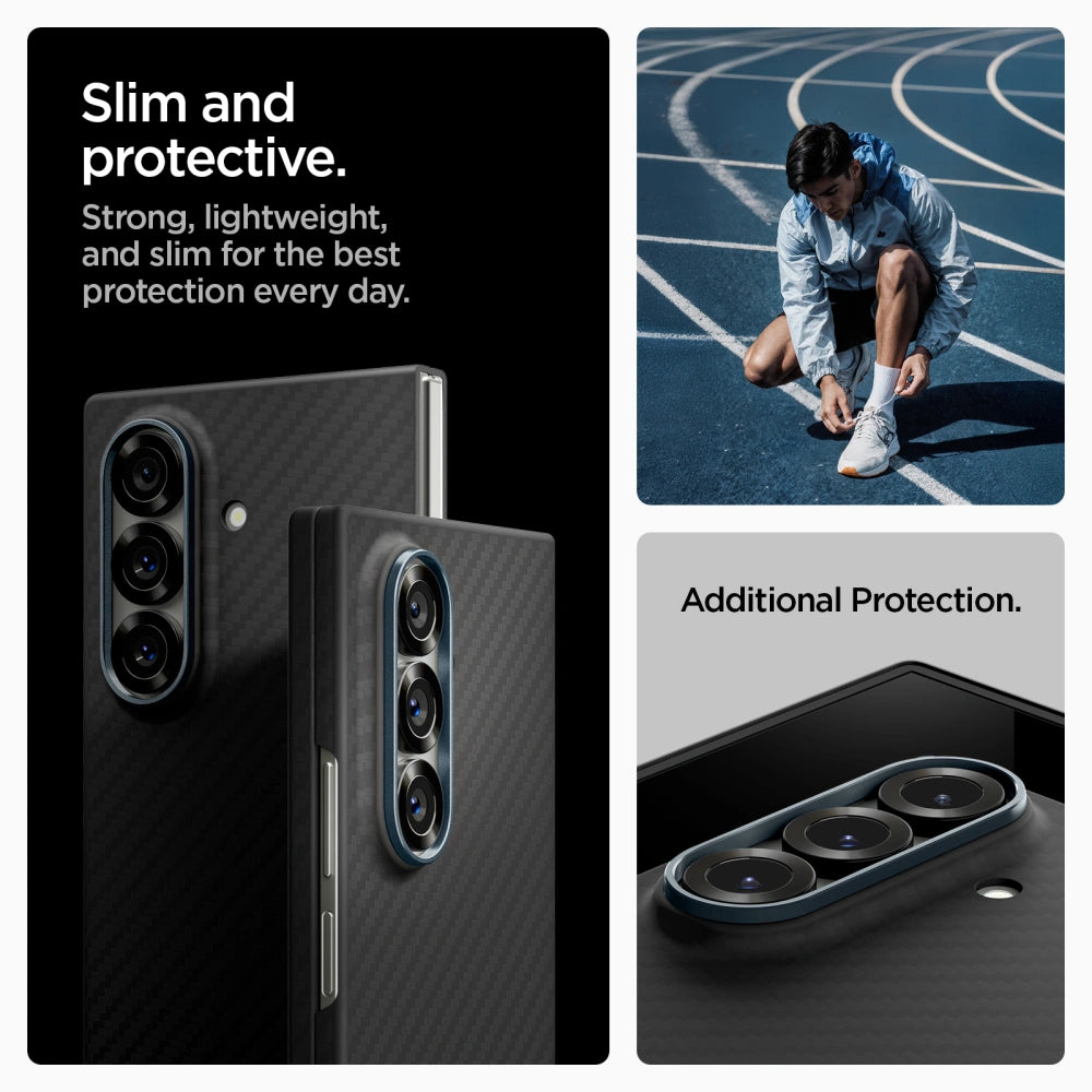 Spigen Samsung Galaxy Z Fold7 AirSkin Aramid Λεπτή Θήκη - Black