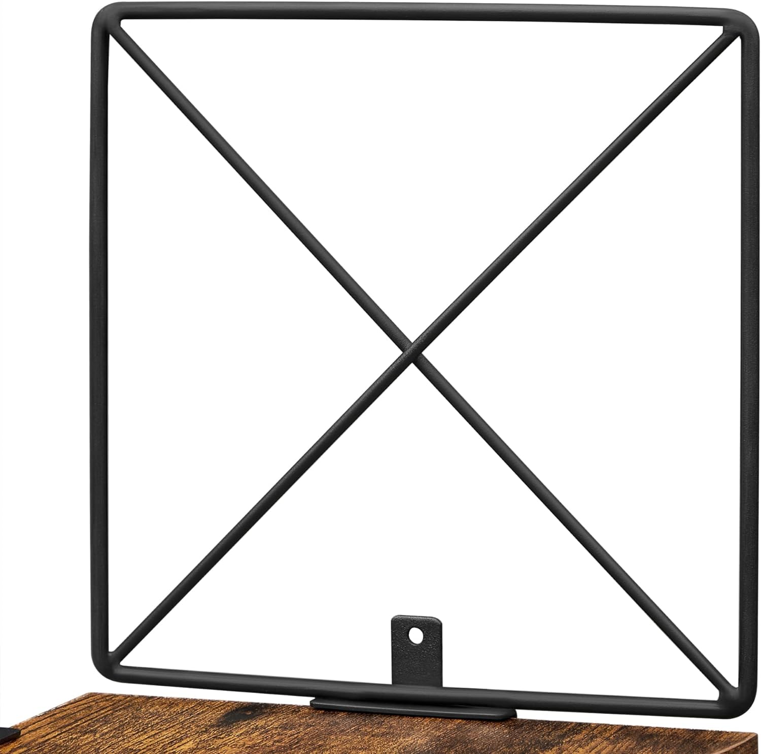 Vasagle Γωνιακή Βιβλιοθήκη Τοίχου με 5 Ράφια - ‎Rustic Brown / Black - LLS851B01