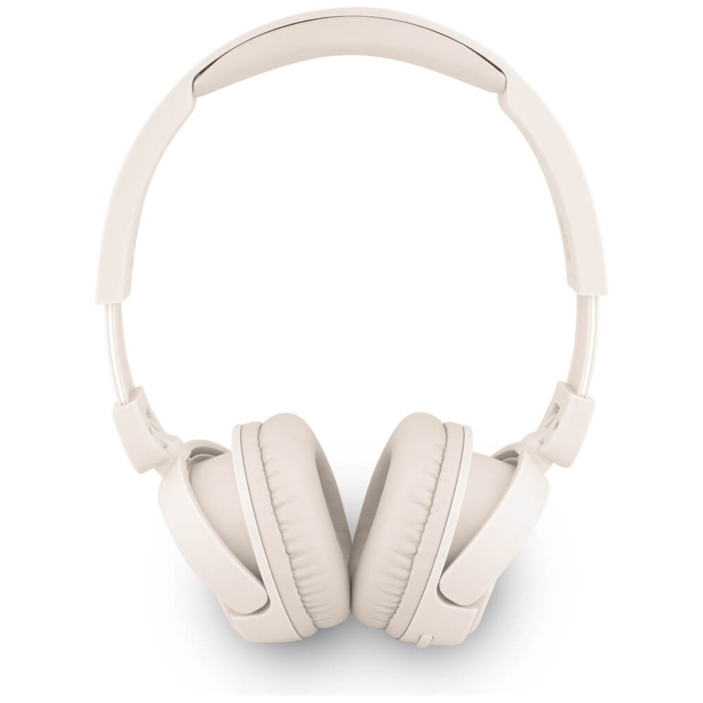Guess Over-Ear Metal Logo Script - Ασύρματα Bluetooth Ακουστικά - Beige