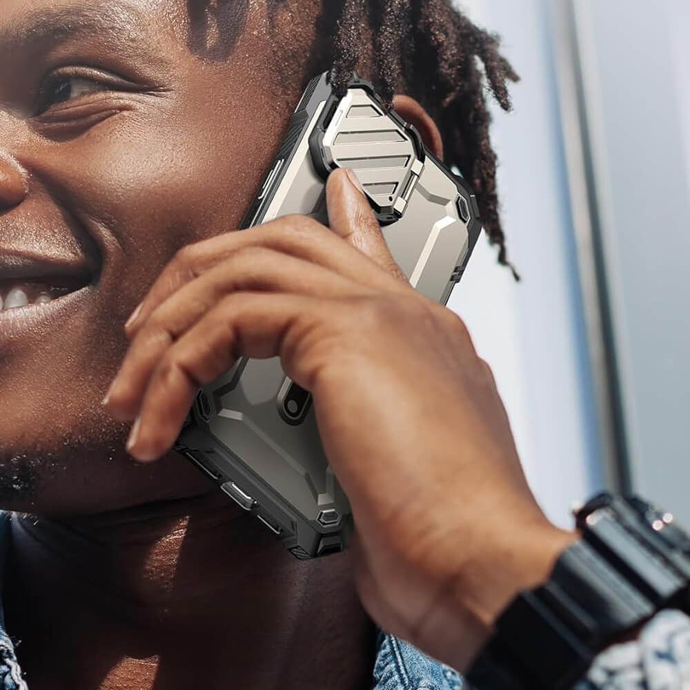 Supcase iPhone 15 Pro Max - Unicorn Beetle XT MagSafe - Σκληρή Θήκη με Προστασία Κάμερας / Stand - Titan Gray