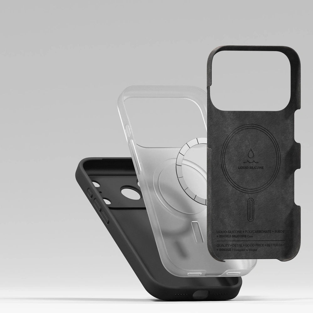 Ringke iPhone 17 Pro - Silicone Magnetic MagSafe - Θήκη Σιλικόνης με MagSafe - Black