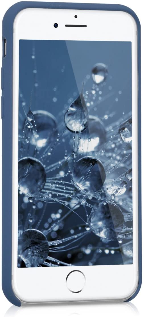 KW iPhone SE 2022 / SE 2020 / 7 / 8 Θήκη Σιλικόνης Rubber TPU - Dark Blue - 40225.17