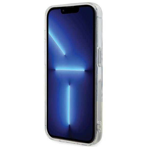 Karl Lagerfeld iPhone 15 Pro Max Monogram Choupette Σκληρή Θήκη με Πλαίσιο Σιλικόνης - Διάφανη - KLHCP15XHNCMKLT