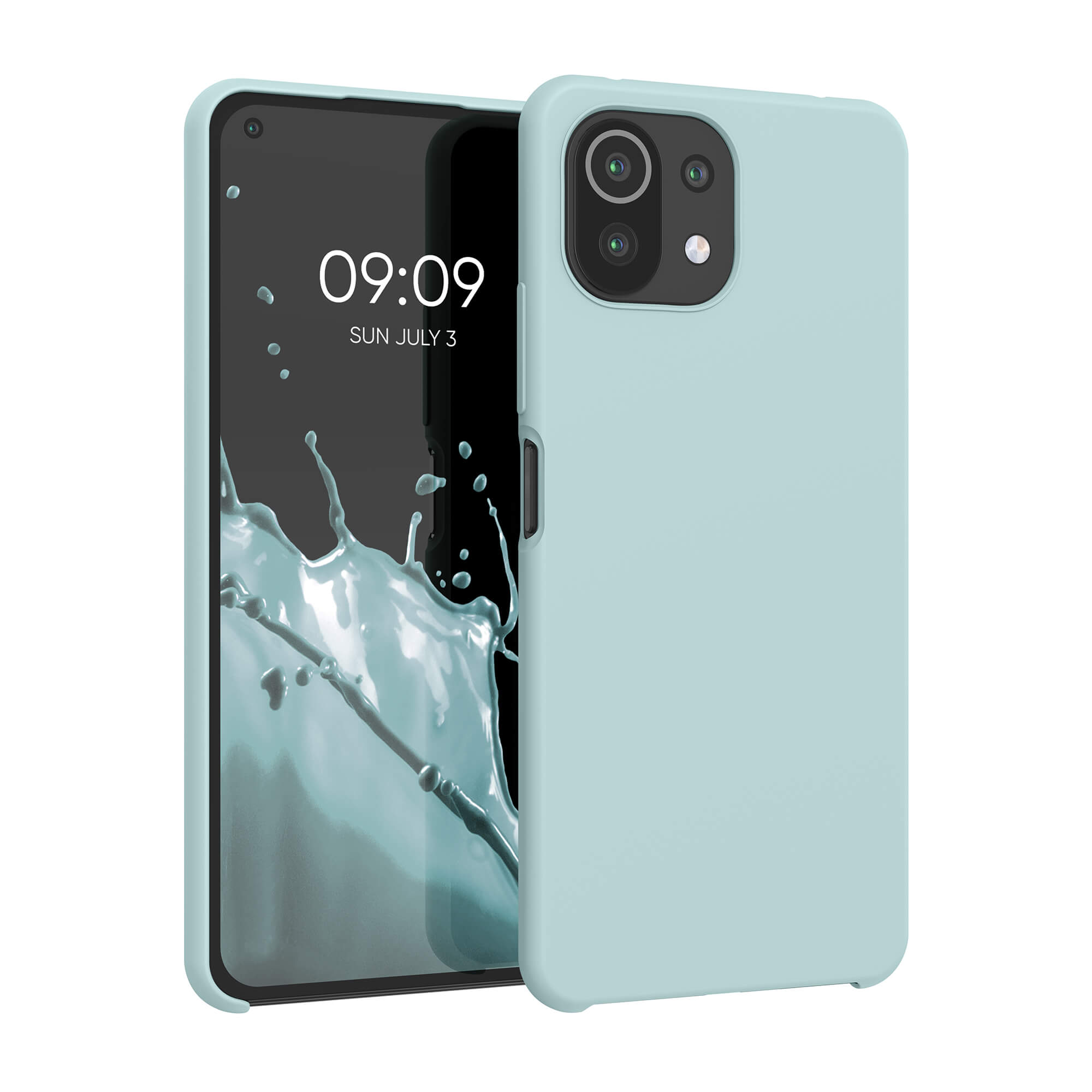KW Xiaomi Mi 11 Lite / Mi 11 Lite 5G Θήκη Σιλικόνης Rubber TPU - Frosty Mint - 54730.200
