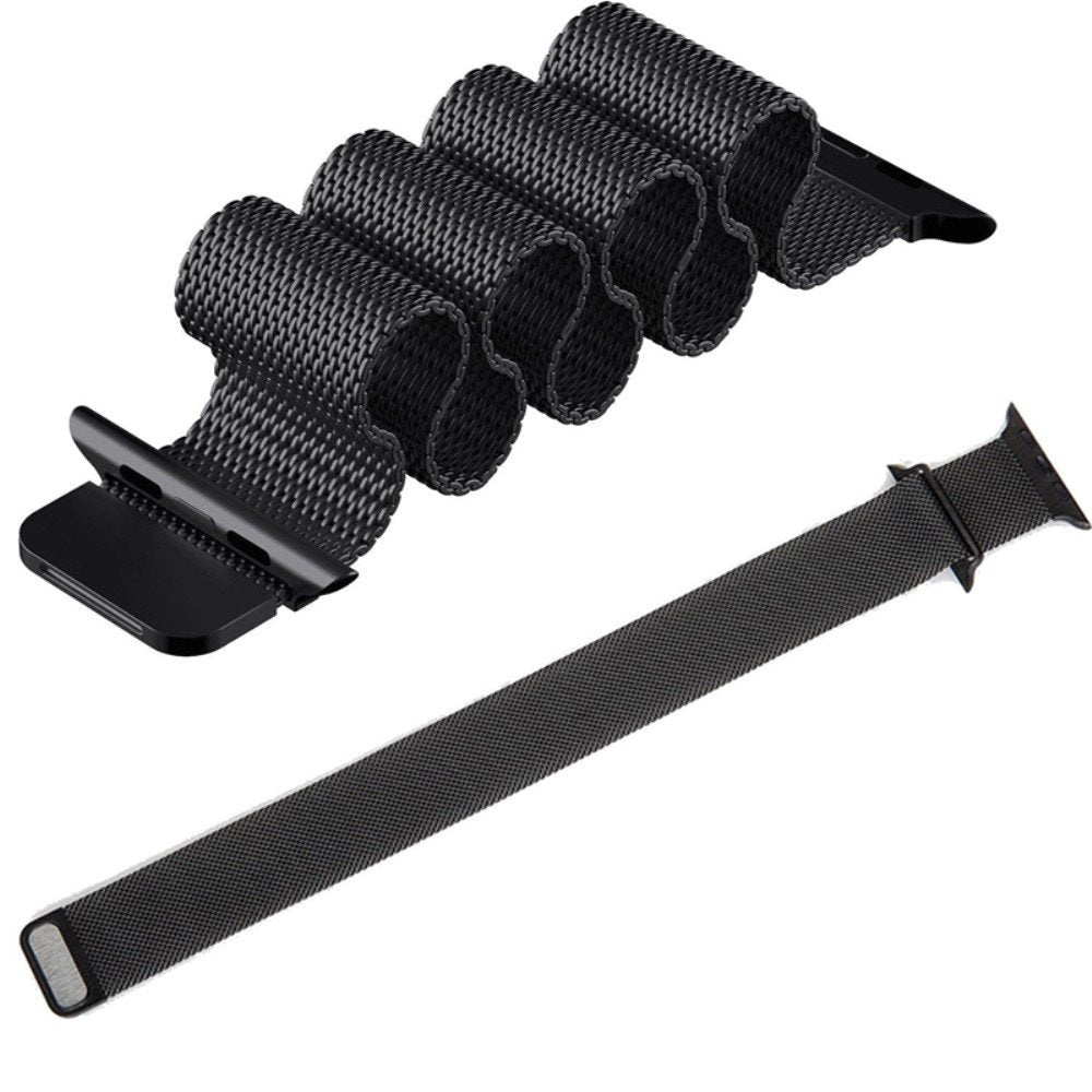 Tech-Protect Λουράκι Apple Watch 8/9/10/11 - SE (1/2/3) - Ultra (1/2/3) – 44/45/46/49mm MilaneseBand από Ανοξείδωτο Ατσάλι - Black