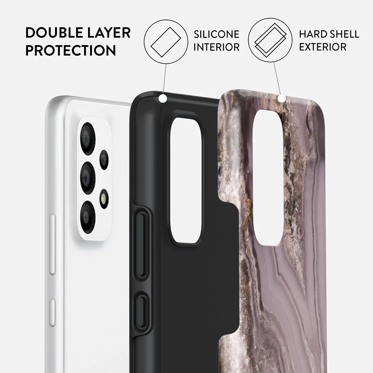 Burga Samsung Galaxy A33 5G Fashion Tough Σκληρή Θήκη - Golden Taupe